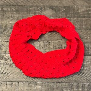 Red Crochet Scarf